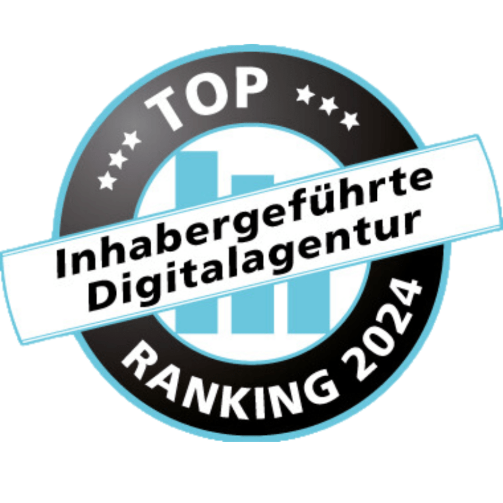 Zertifikat 2024 TOP Inhabergeführte Digitalagentur